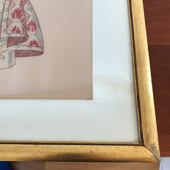 Vintage Embroidered Child of Prague/ Infant Jesus/ Santo Nino - Framed - Picture 2 of 13